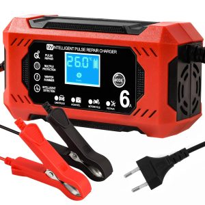 Chargeur batterie 12V 6A intelligent LCD multi-chimie