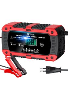 Chargeur batterie autoportée 12V 10A LiFePO4 LCD