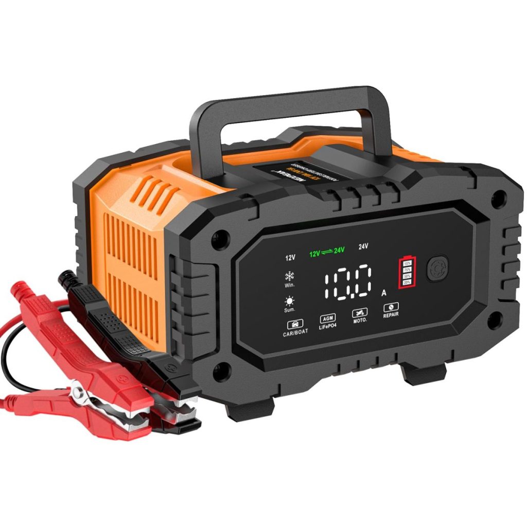 Chargeur batterie bateau étanche 10A 12V 24V LiFePO4