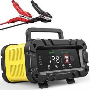 Chargeur batterie moto lithium 12V 24V 20A LCD