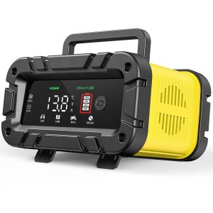 Chargeur batterie tondeuse 12V 24V 20A LCD intelligent