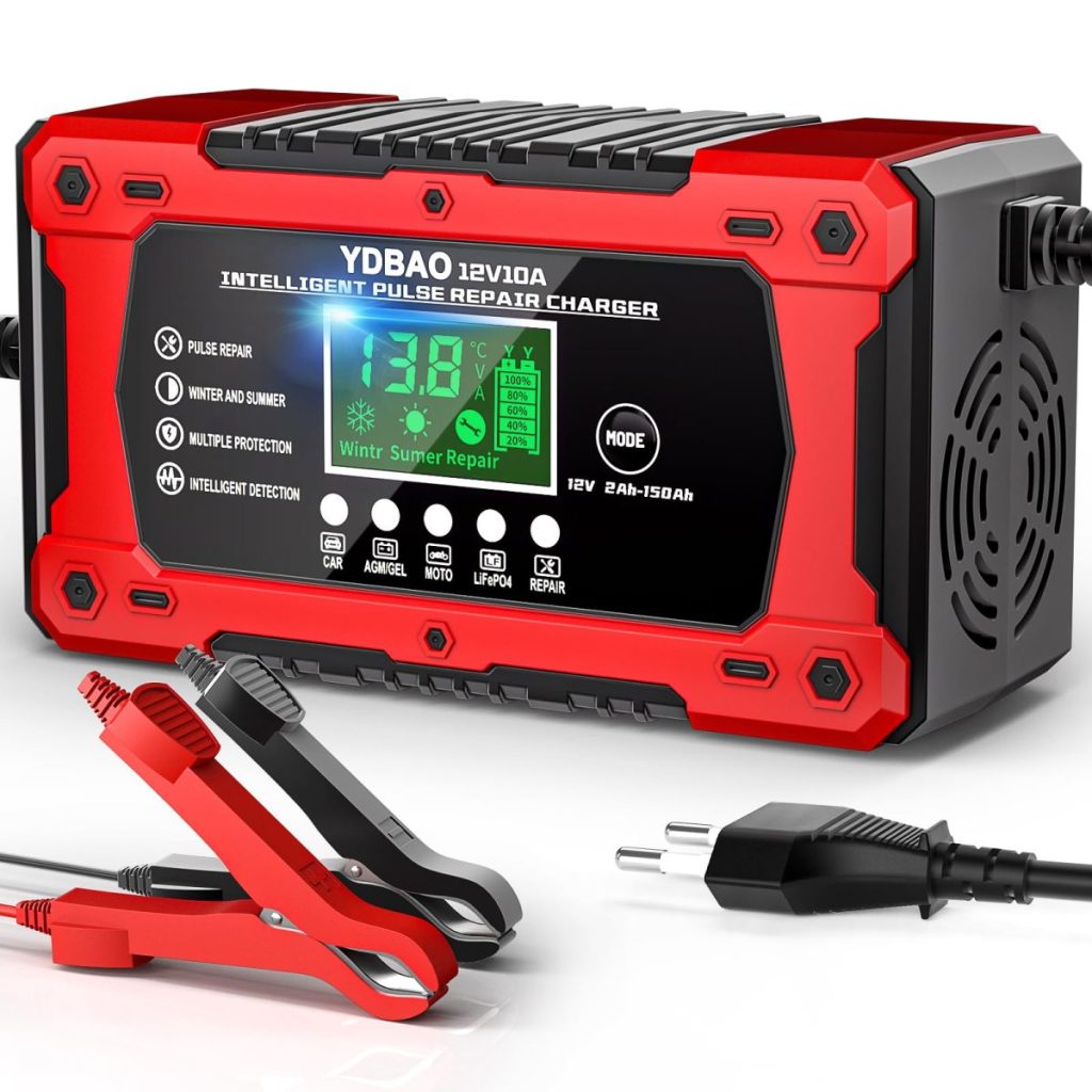 Chargeur batterie voiture YDBAO 10A 12V LiFePO4