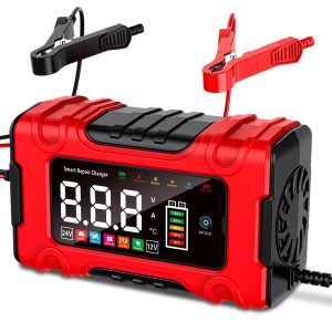Chargeur de batterie moto 10A 12V 24V LiFePO4