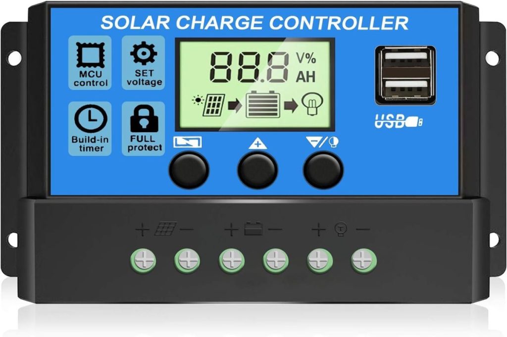 Chargeur solaire batterie Depvko 30A PWM 12V 24V