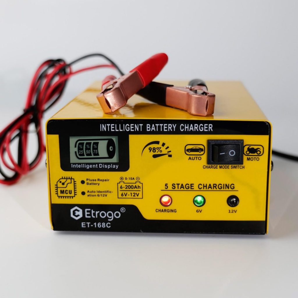 Meilleur chargeur de batterie Etrogo 6V-12V 1A-15A